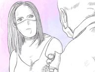 A doctor tending to a patient